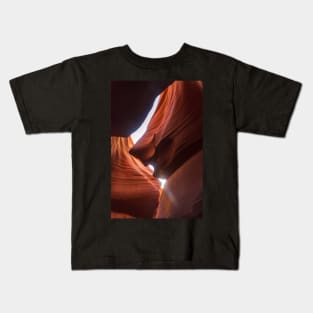 Cartoon Villain Profile in Lower Antelope Canyon Kids T-Shirt